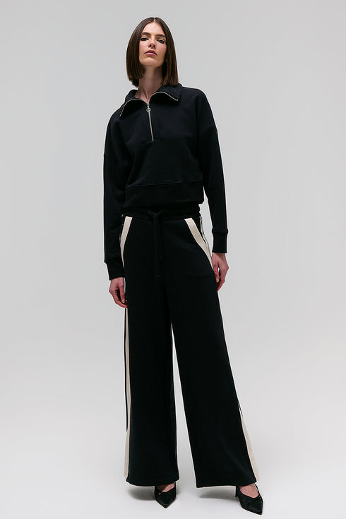 CALÇA BICOLOR PRETO